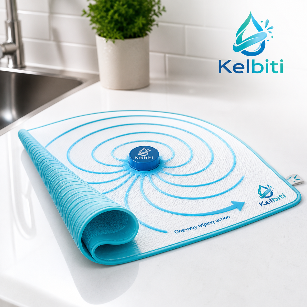 Novelih™ Spiral Sheet Sink-Side Drying Mat