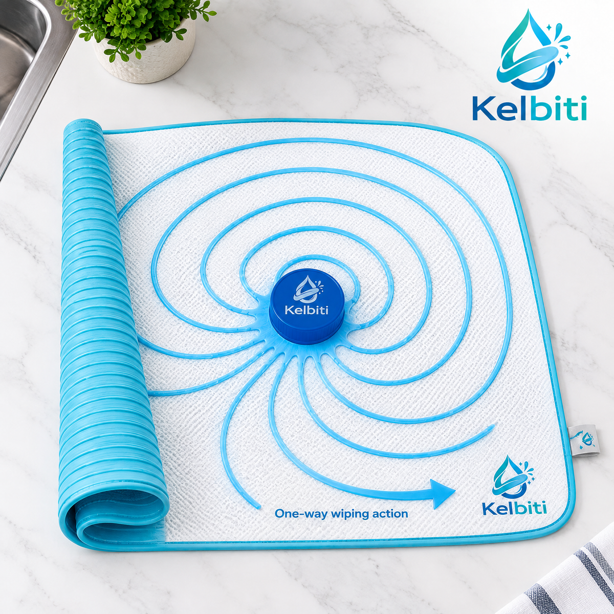 Novelih™ Spiral Sheet Sink-Side Drying Mat